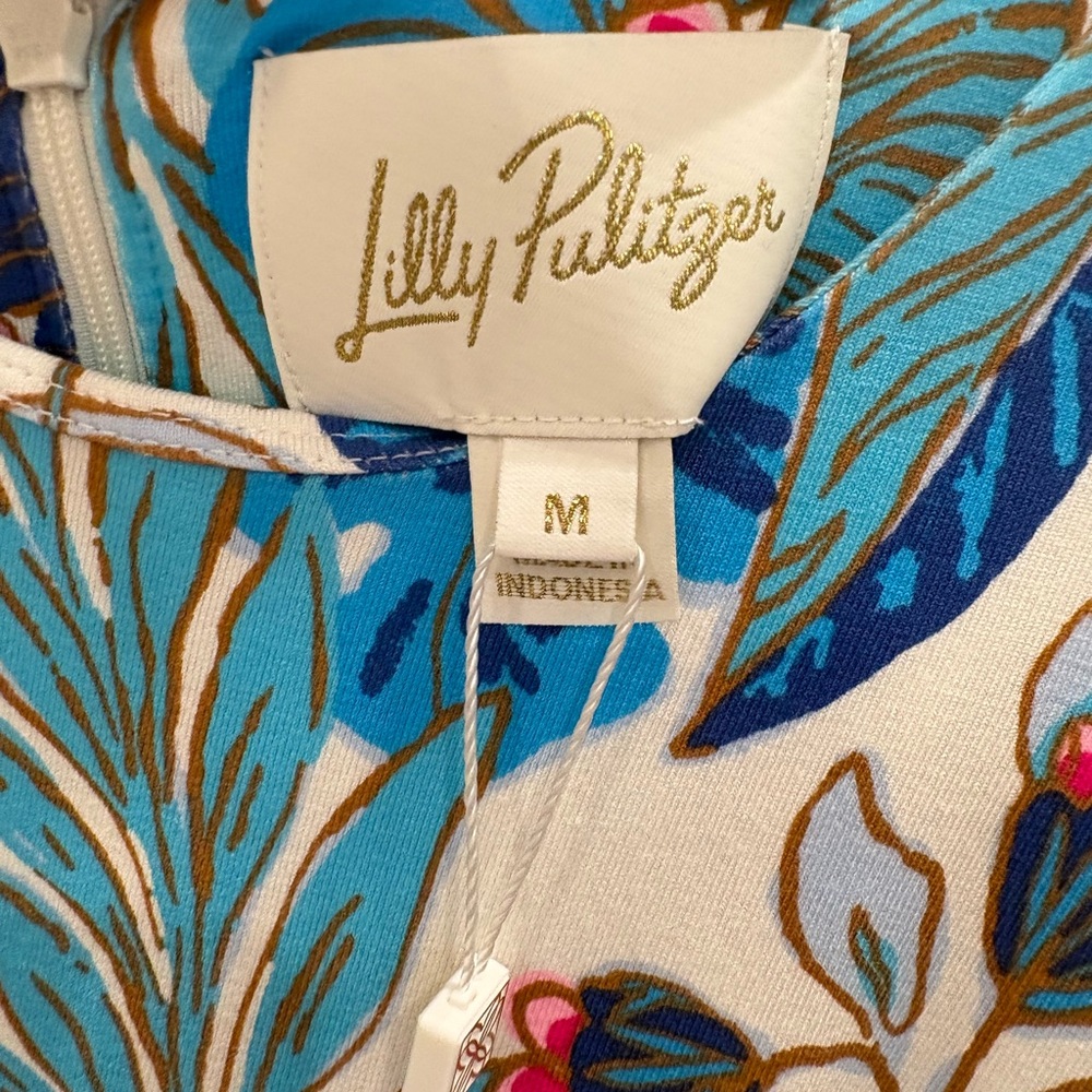 Lilly Pulitzer Estela Midi Tropical Blue Maxi Dress. NWT, medium - Picture 7 of 10